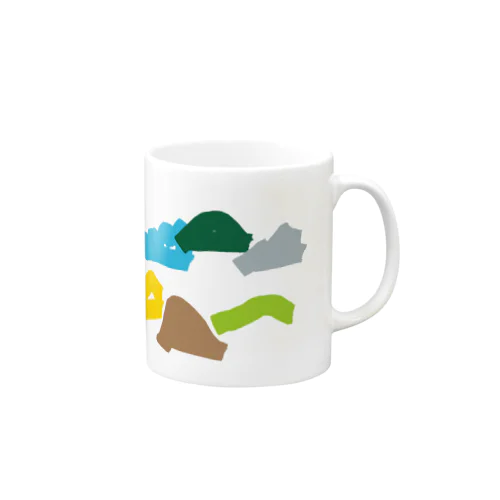 カラフル／山ロゴ Mug