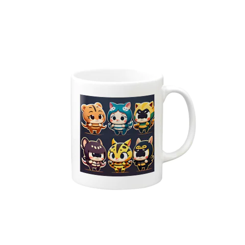 イカネコレンジャーズ Mug