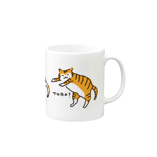 しろ　みけ　トラ？ Mug