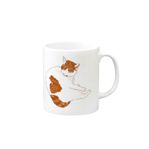 ラッキーハートキャット Mug