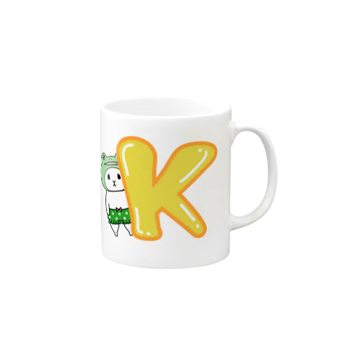 カエルウッサ氏【イニシャルK】 Mug