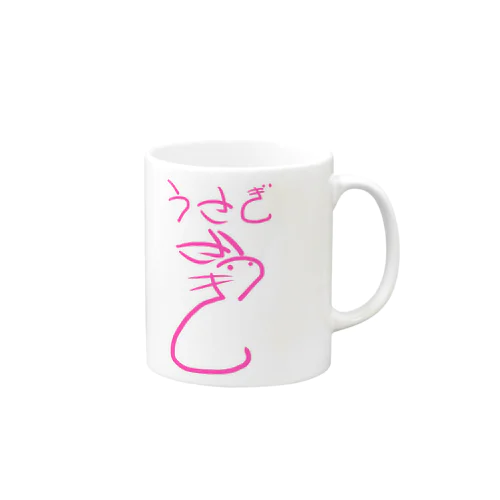 名で体を表すシリーズ　うさぎ Mug