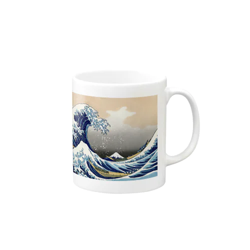 葛飾北斎「冨嶽三十六景 神奈川沖浪裏」 Mug