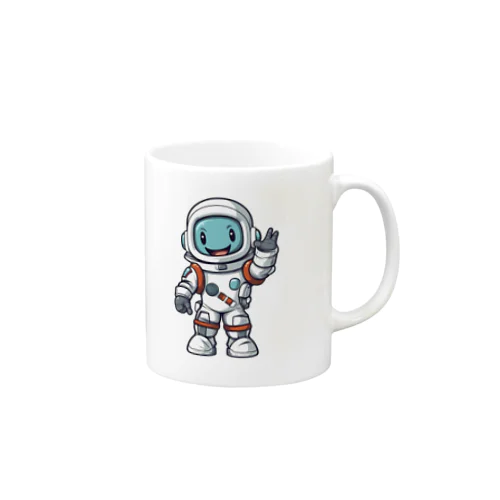 手を振る宇宙飛行士 Mug