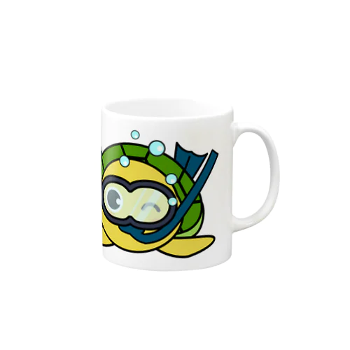 シュノーケリング亀ちゃん Mug