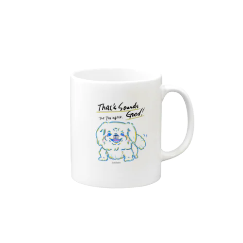 ふんわりペキニーズ〜シティポップカラー〜 Mug