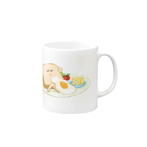 食パンとバター犬（モーニング） Mug