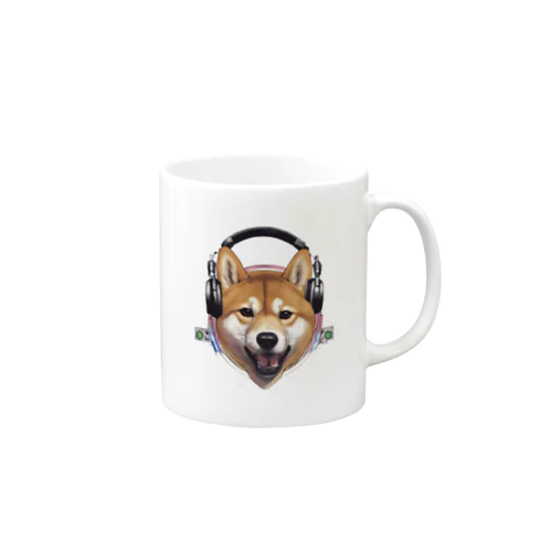 DJする柴犬 Mug