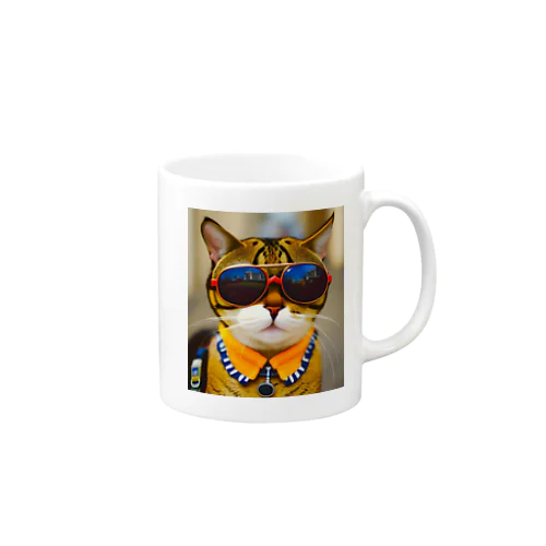 猫にサングラス Mug