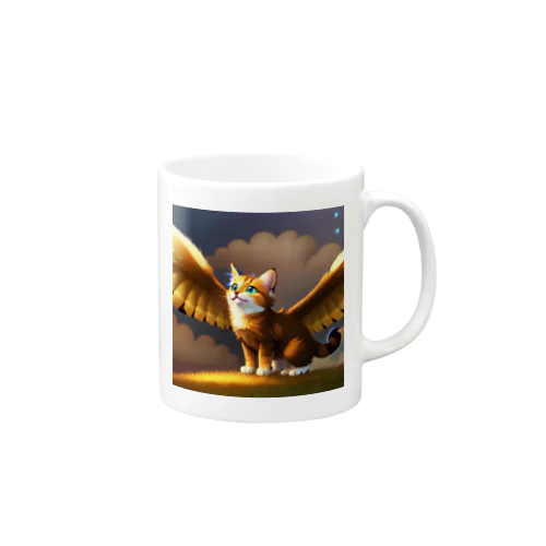 空飛ぶ猫 マグカップ