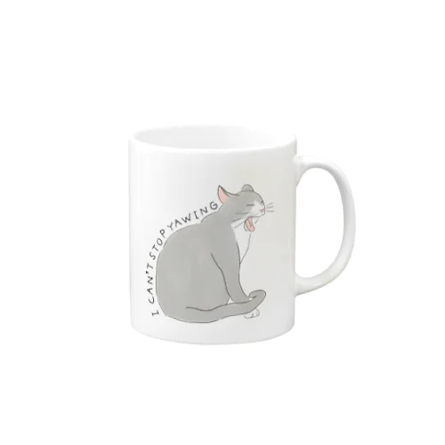 yawing cat 2 Mug