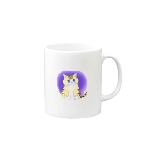 うるうる瞳の可愛いシマシマ猫 Mug