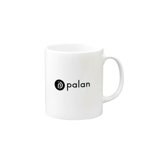 palan ブラックロゴ マグカップ