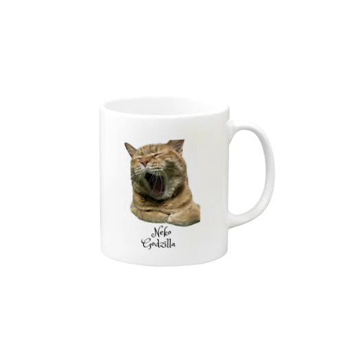 猫ごじら Mug