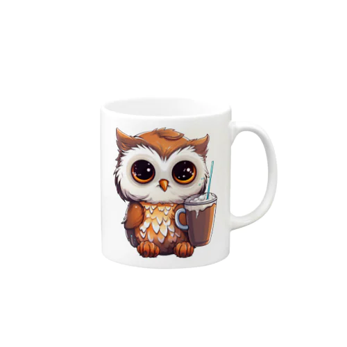 フクロウとコーヒー Mug