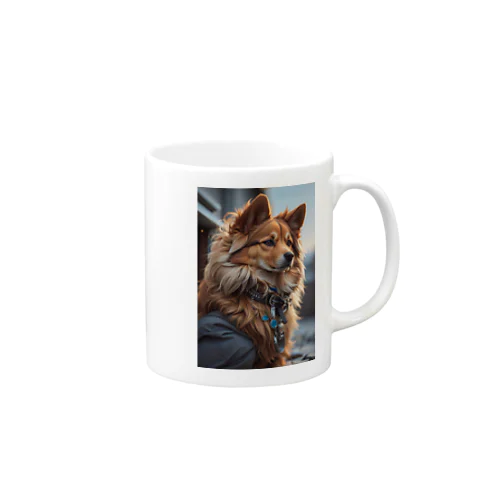 凛々しい犬 Mug