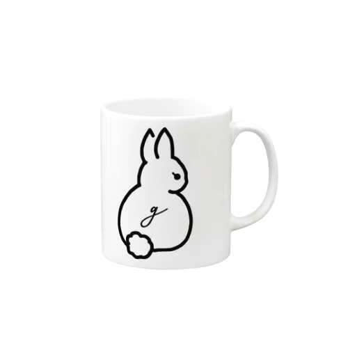 ロゴうさぎ Mug