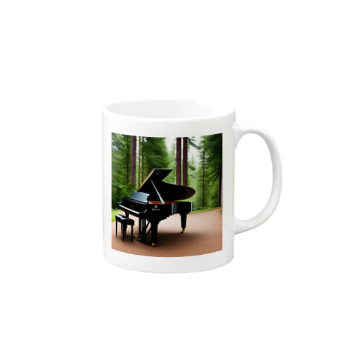 森のピアノ Mug