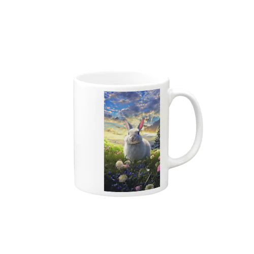 野原のうさぎ Mug