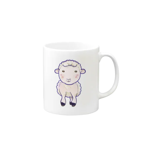 可愛い羊 マグカップ