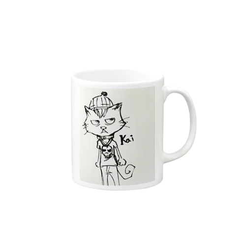 黒猫KAI君 Mug