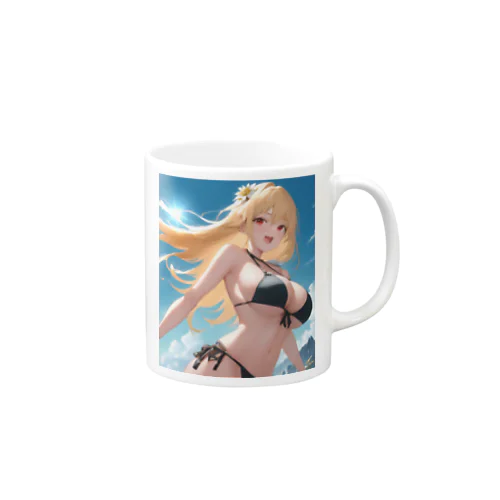 金髪黒ビキニちゃん Mug