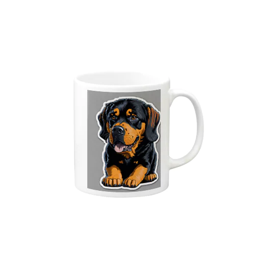 可愛い犬のイラスト Mug