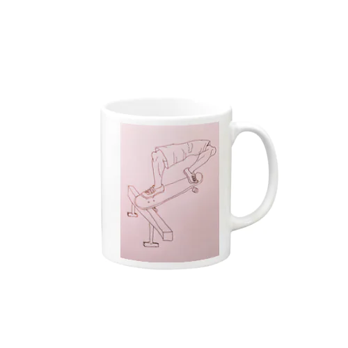 スケートボードでfront nose slide Mug