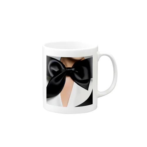 ブラックリボン Mug