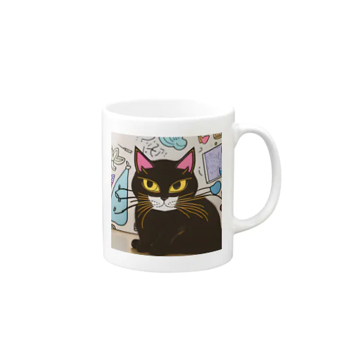 🌟 はにゃん一号店くろねこ 🌟 Mug