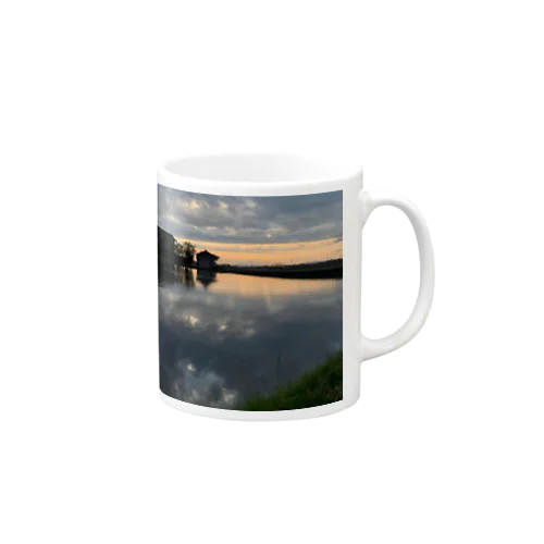 #2 At twilight -rice field Mug