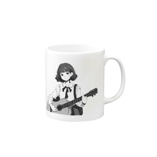 ギターを弾く女の子 Mug