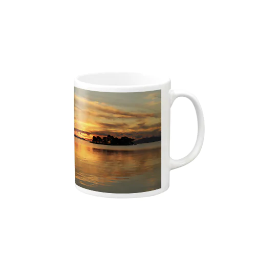 宍道湖の夕日 Mug