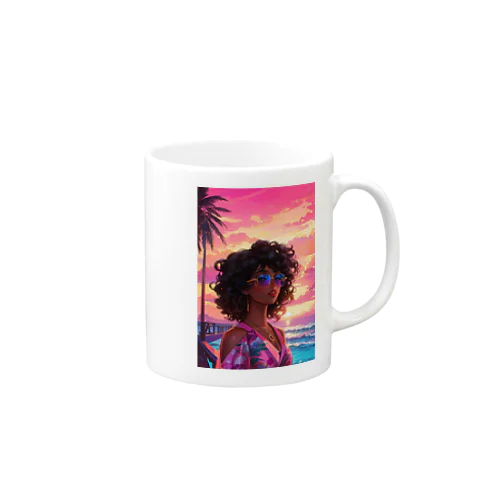 Sunset Girl Mug