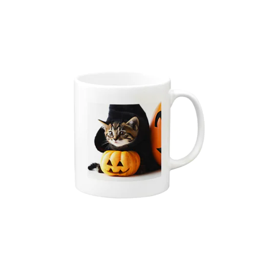 ハロウィンキャット　ねこ マグカップ