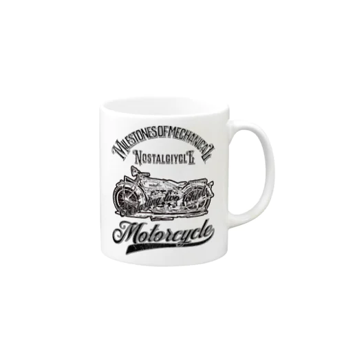 ノスタルジックル、メカニカルtシャツのマイルストーン Mug