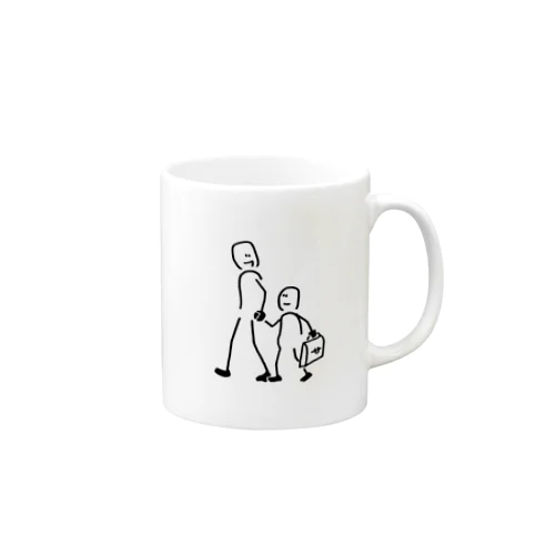 親子手つなぎデートくん Mug