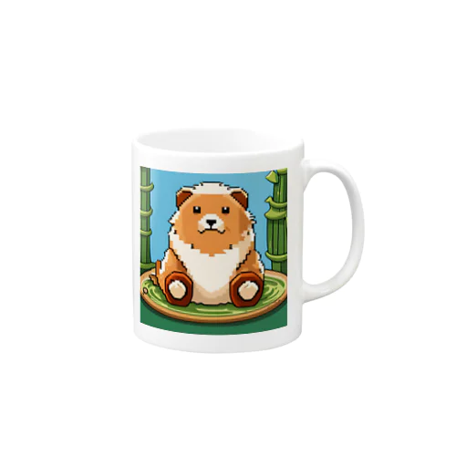 ドット絵の可愛いクマちゃん🐻🎋 Mug