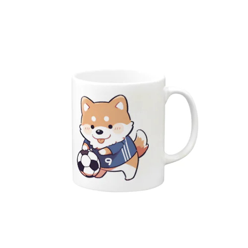 サッカー犬 マグカップ