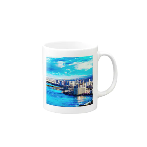 ワイキキビーチ⛱️ from ダイヤモンドヘッド⛰️ Mug