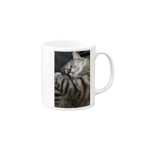 ふてぶてしい猫です｡ Mug