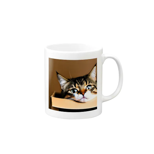 箱に入った可愛い猫 Mug