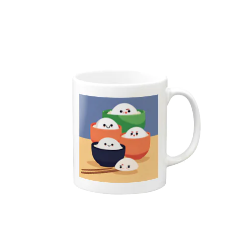 かわいいおにぎりのイラストのグッズ Mug