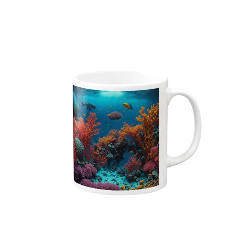 癒しの珊瑚礁 マグカップ