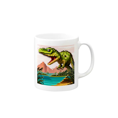ドット絵のスピノサウルス Mug