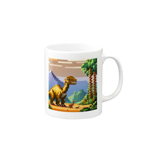 ドット絵マイアサウラ Mug