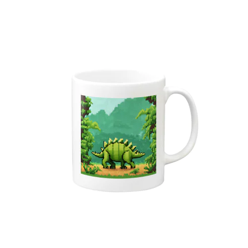 ドット絵ステゴサウルス Mug