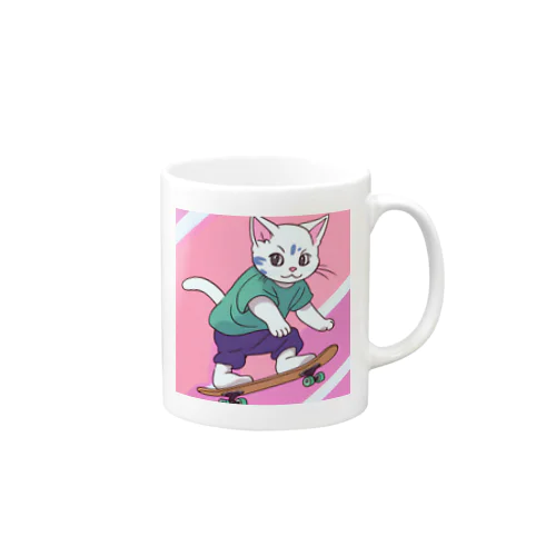 スケボー猫ちゃん2 Mug