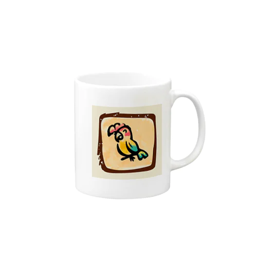 ナスカの地上絵「オウム」インスパイア10 Mug