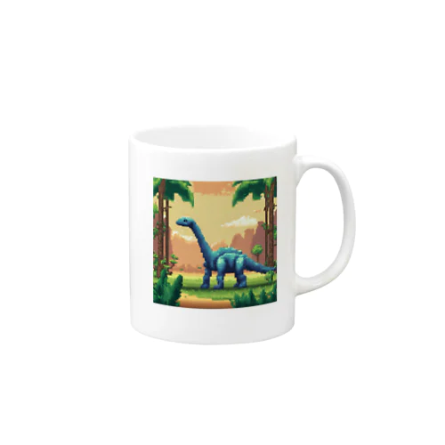 ドット絵ブラキオサウルス Mug